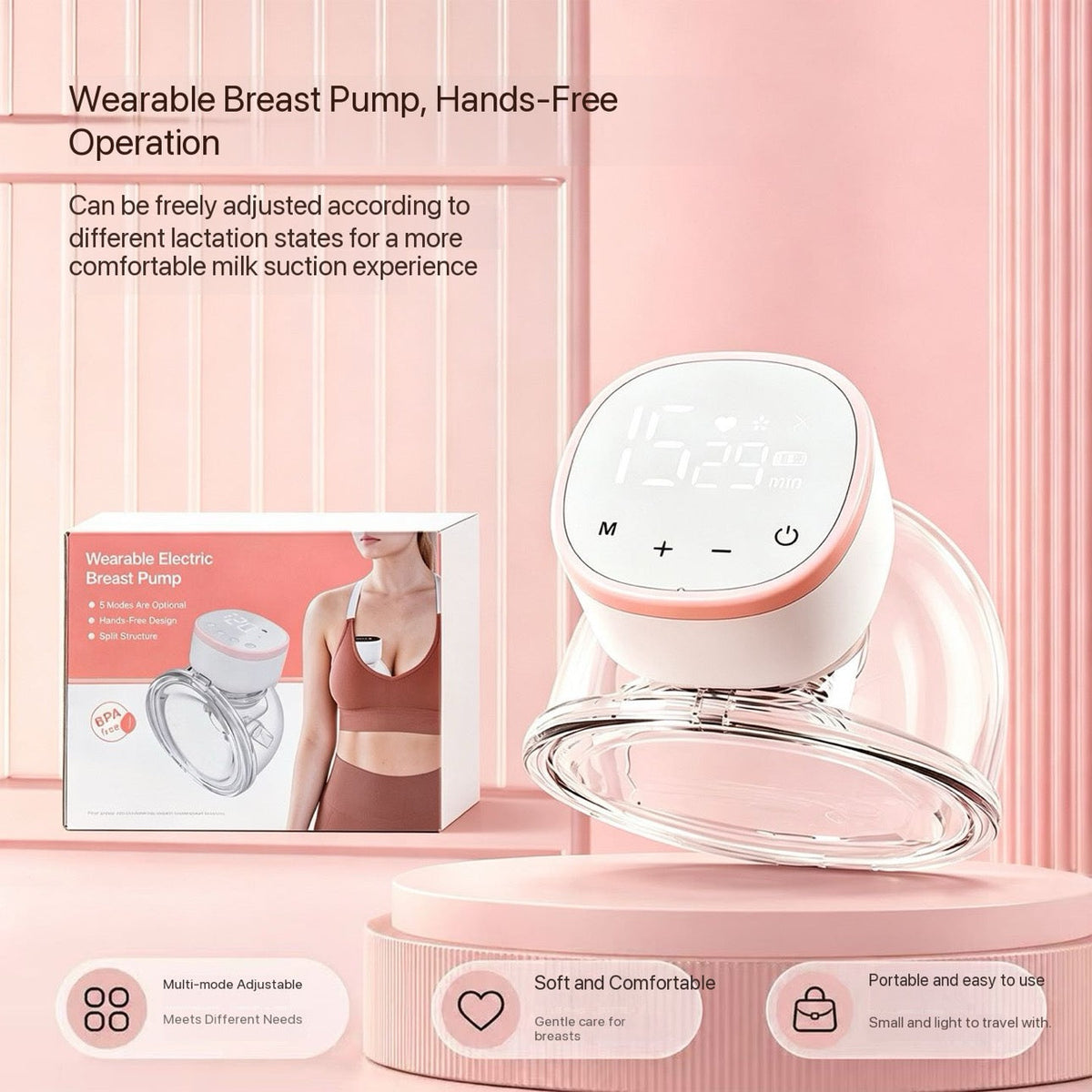 Wearable Electric Breast Pump – Hands-Free