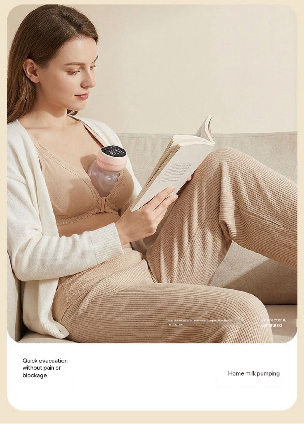 Wearable Electric Breast Pump – Hands-Free