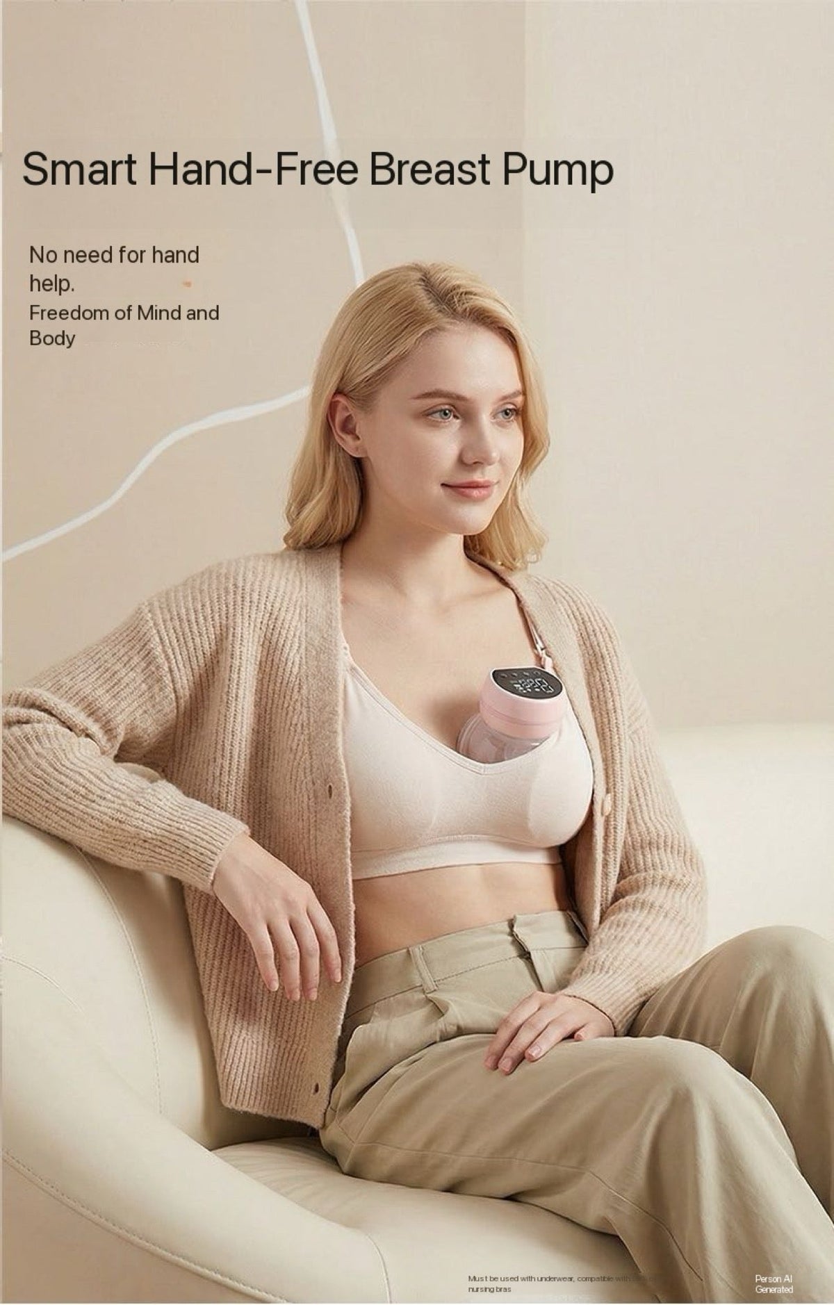 Wearable Electric Breast Pump – Hands-Free