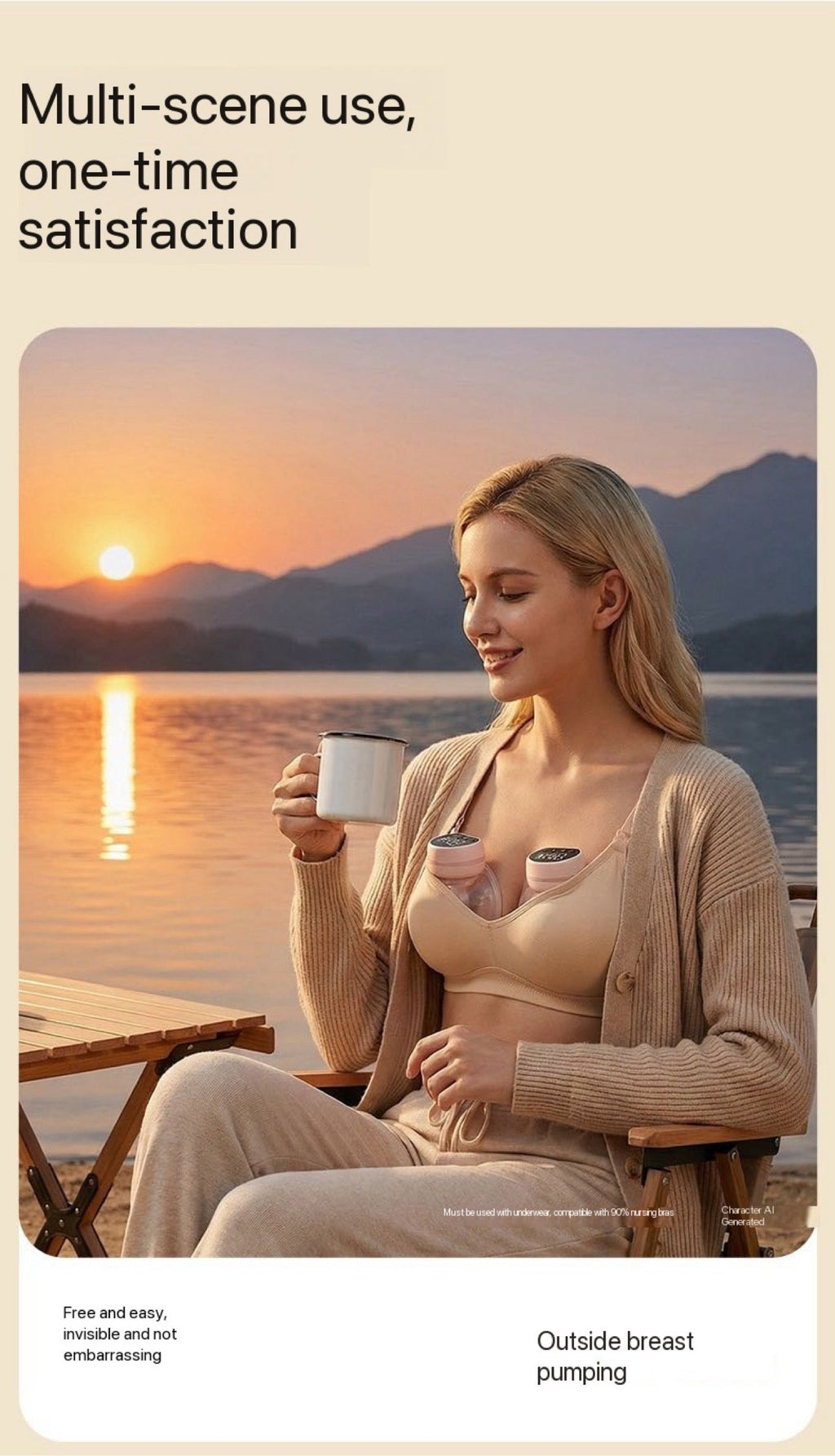 Wearable Electric Breast Pump – Hands-Free