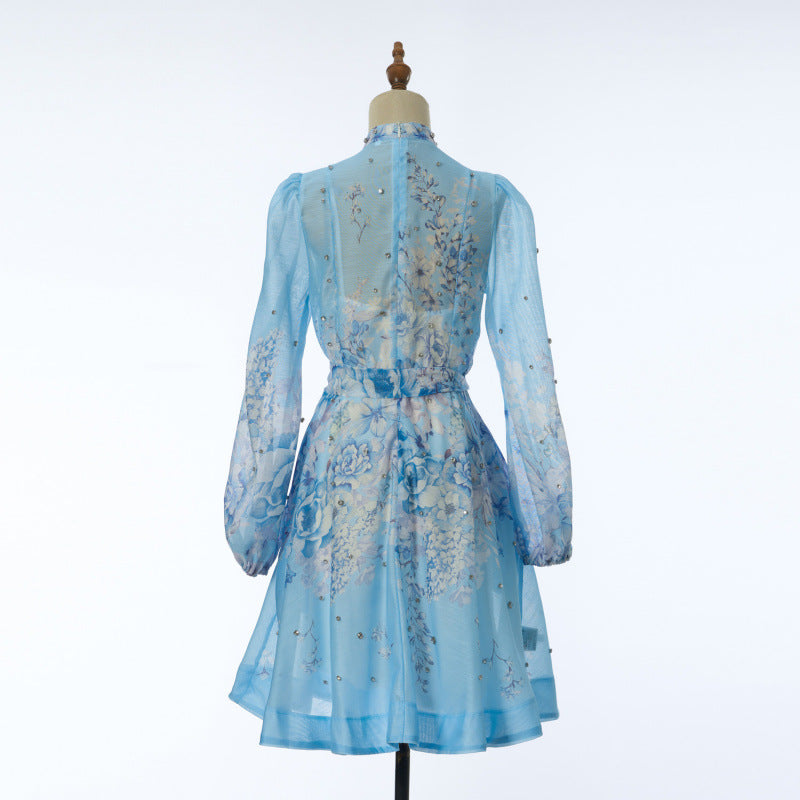 Rosalie Embellished Floral Mini Dress