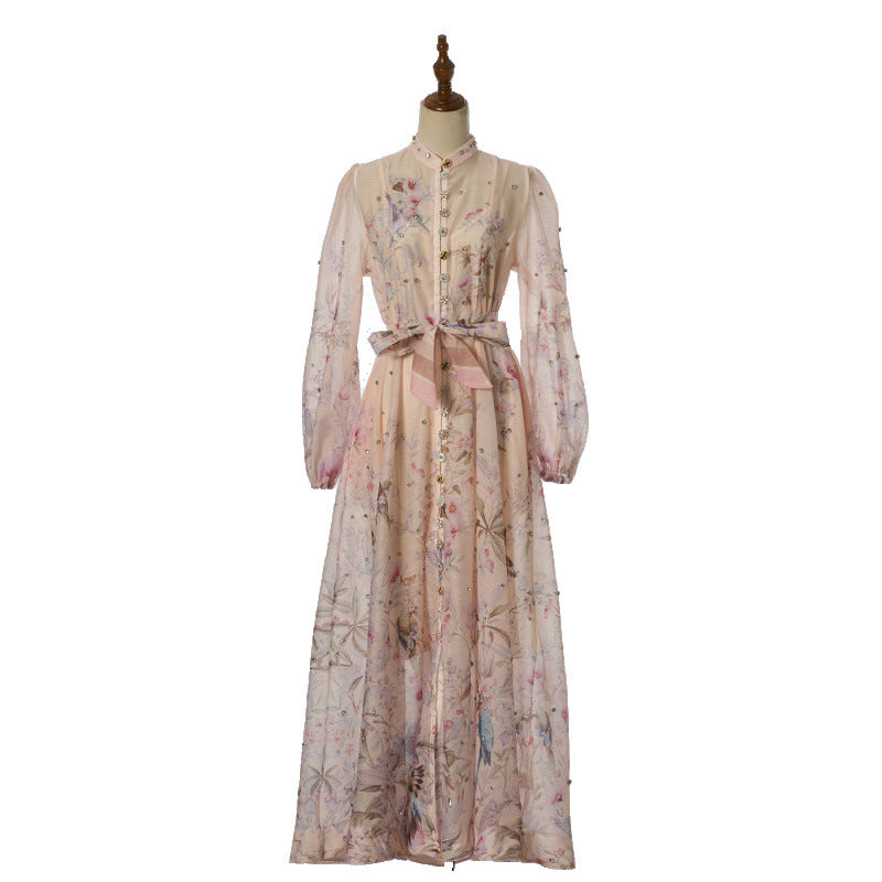 Rosalie Maxi – Taupe Floral