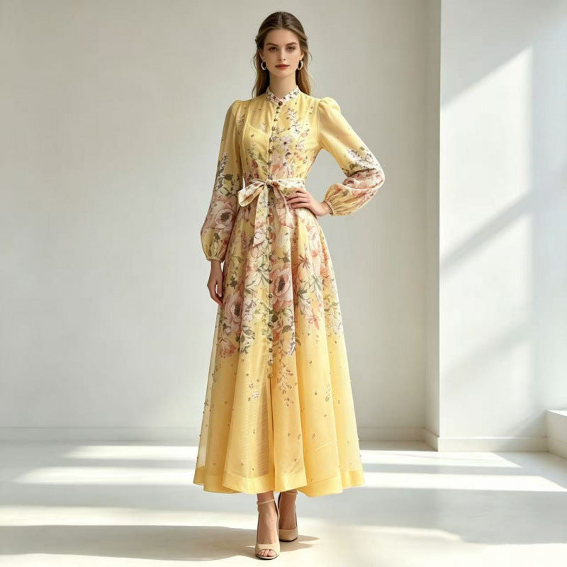 Rosalie Embellished Floral Maxi Dress