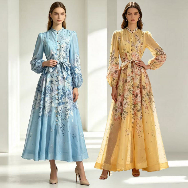 Rosalie Embellished Floral Maxi Dress