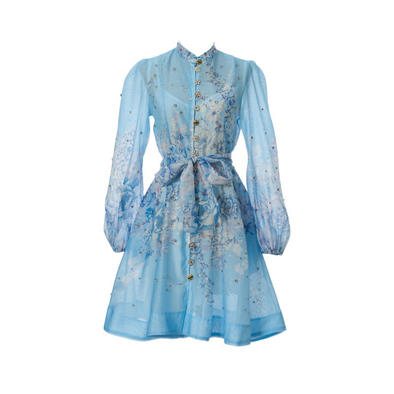 Rosalie Embellished Floral Mini Dress