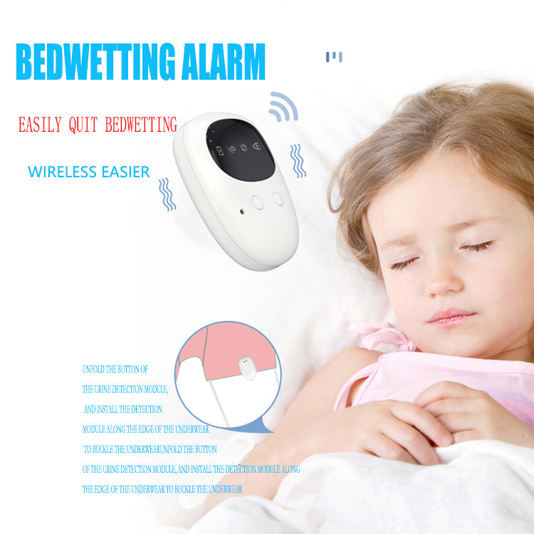 Wireless bedwetting alarm features