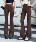 Rhinestone Flare Pants – High Waist Bell Bottom
