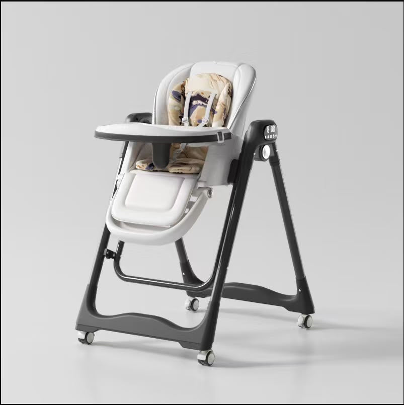 5-in-1 Electrical Dining Highchair for Toddlers – Bluetooth, Auto Swing & Remote Control