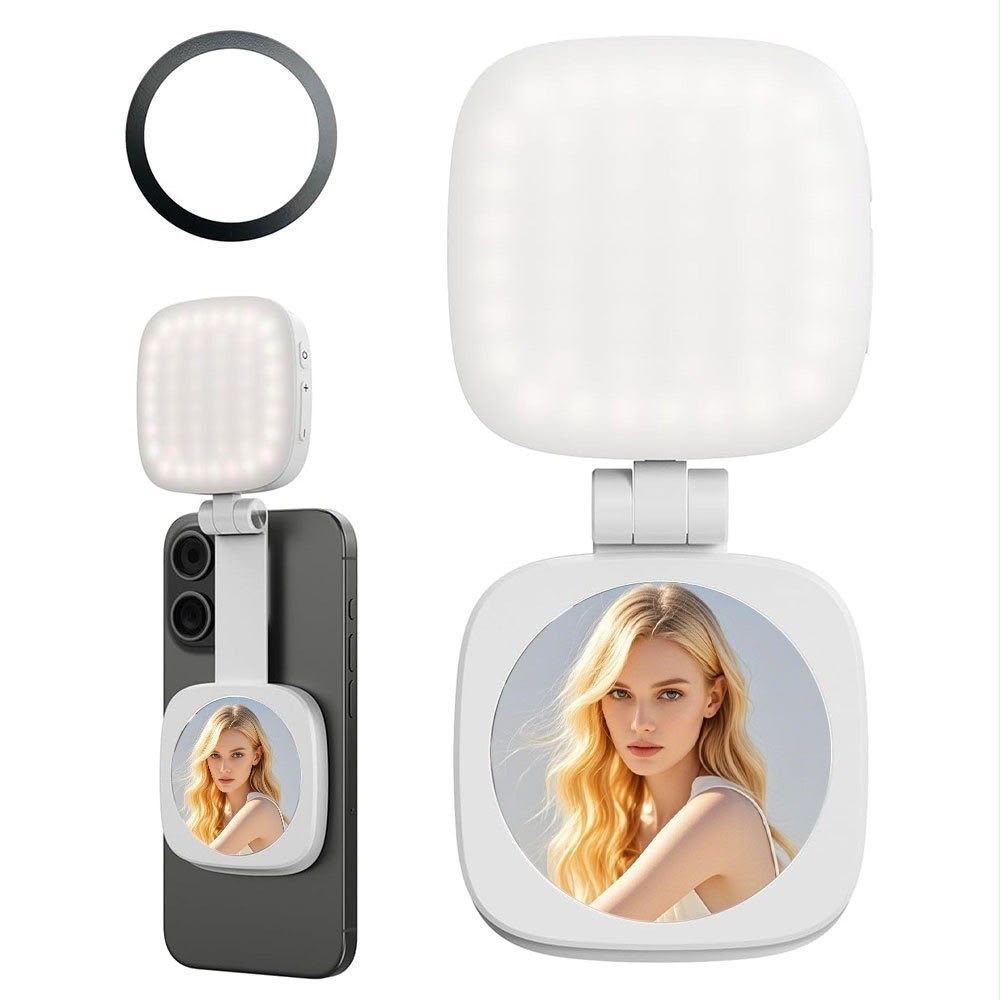 MagSafe Clip-On Selfie Light with Mirror