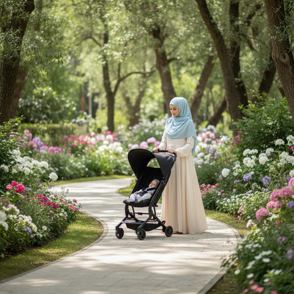 Mughamara Foldable Backpack Stroller (AG1309) | عربة أطفال قابلة للطي إلى حقيبة ظهر