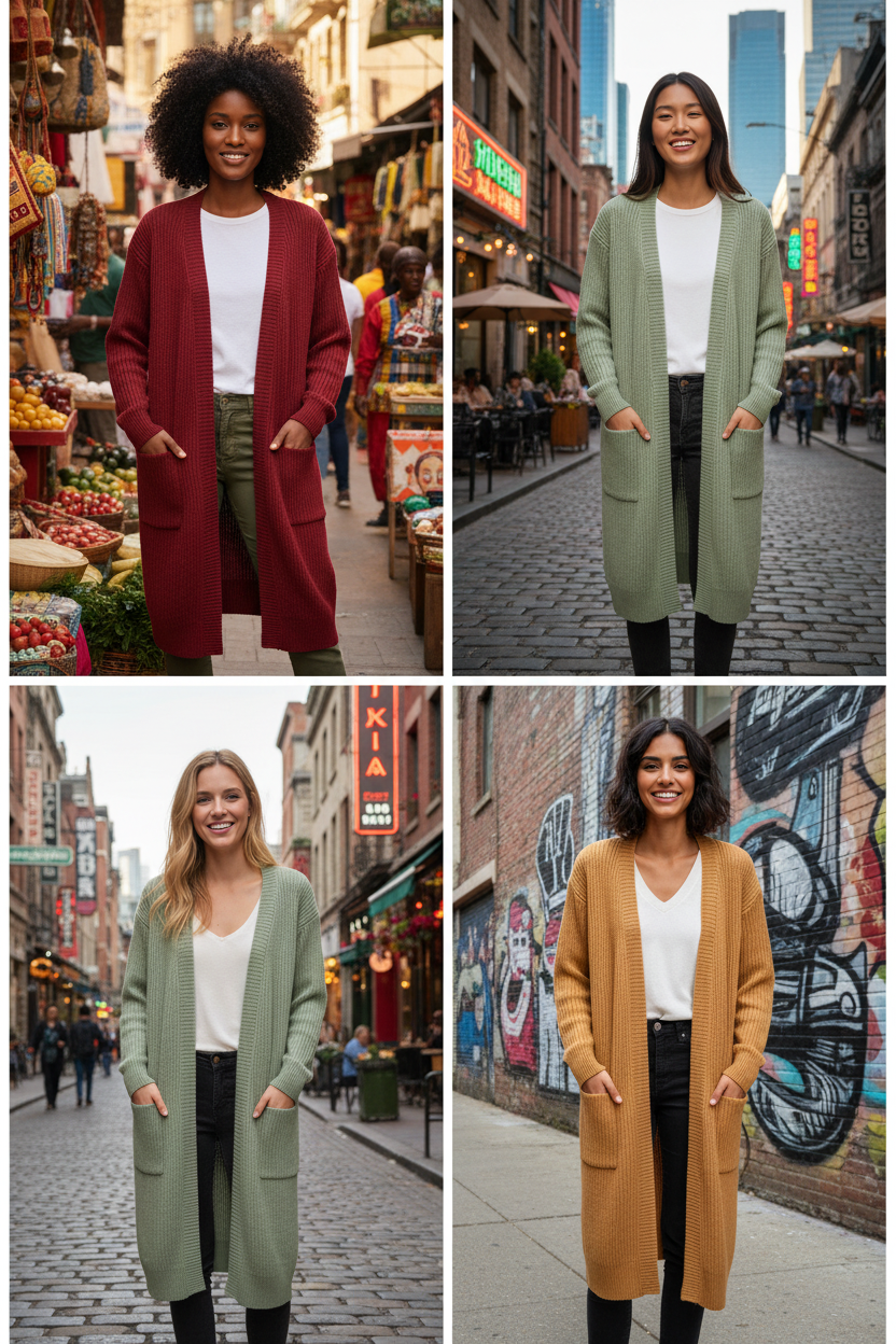 Long Knit Cardigan